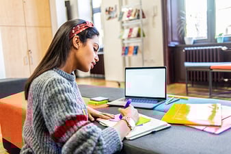 CollegeGirlonComputer
