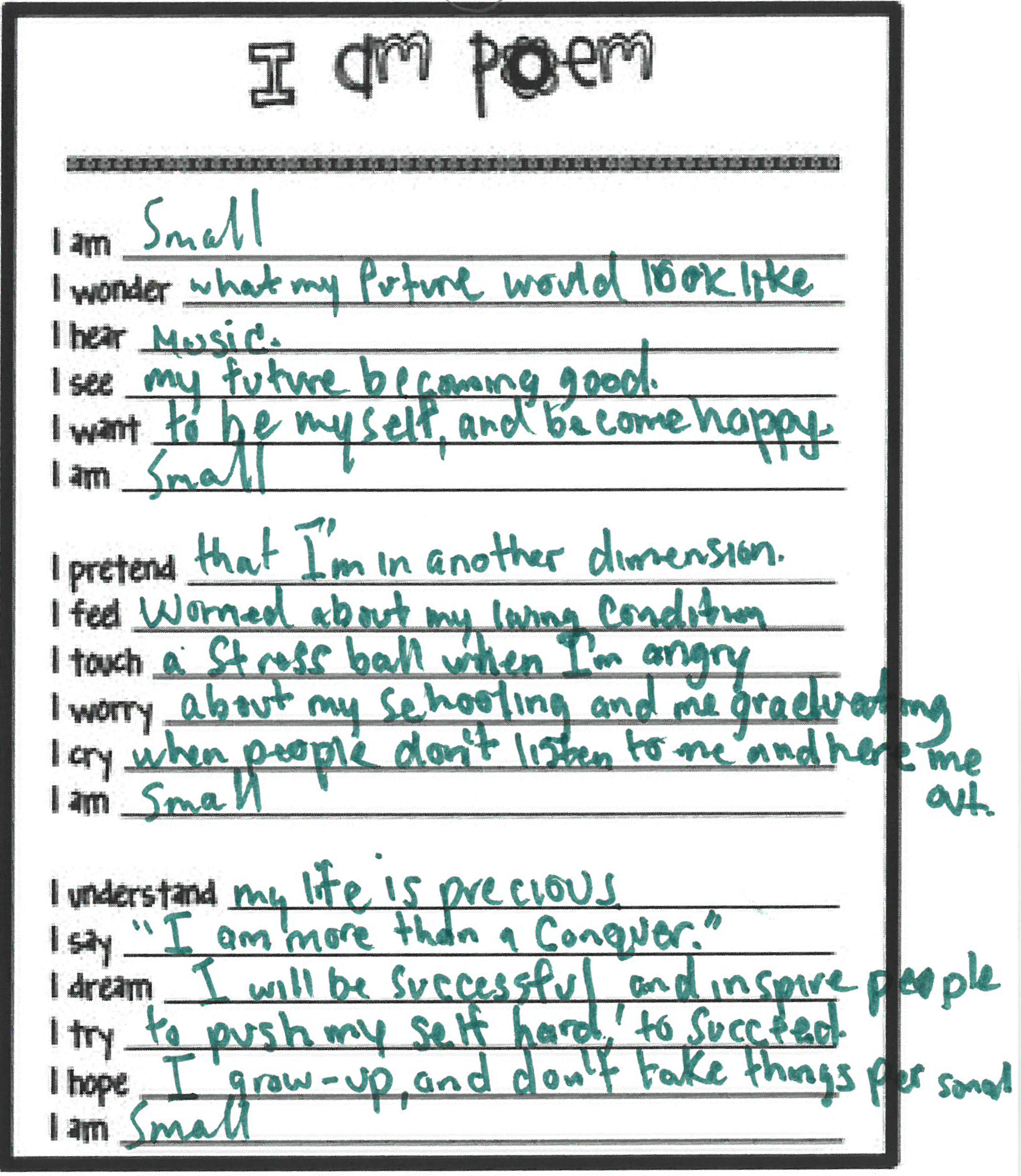 i am poems - picture relating to I Am Poem Template Printable named i am poems -